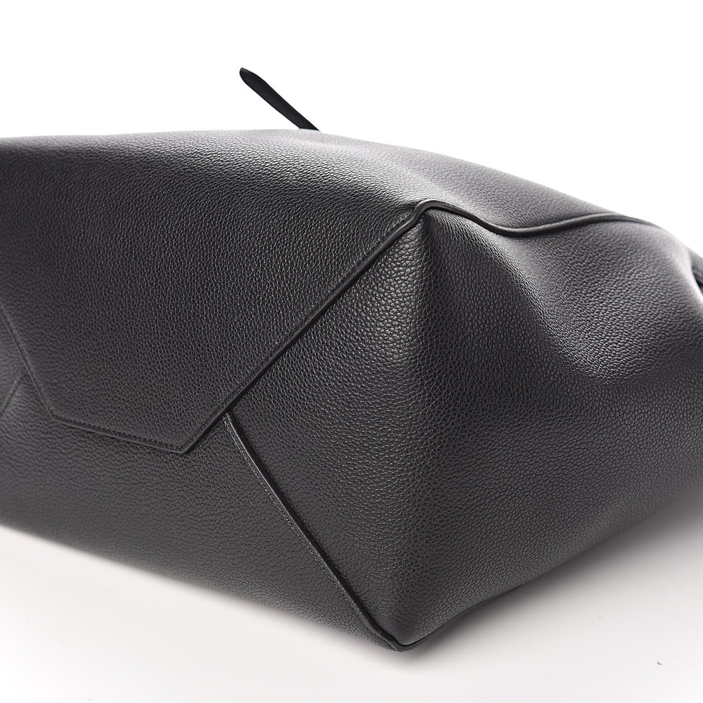 Soft Grained Calfskin Small Belt Cabas Phantom Black