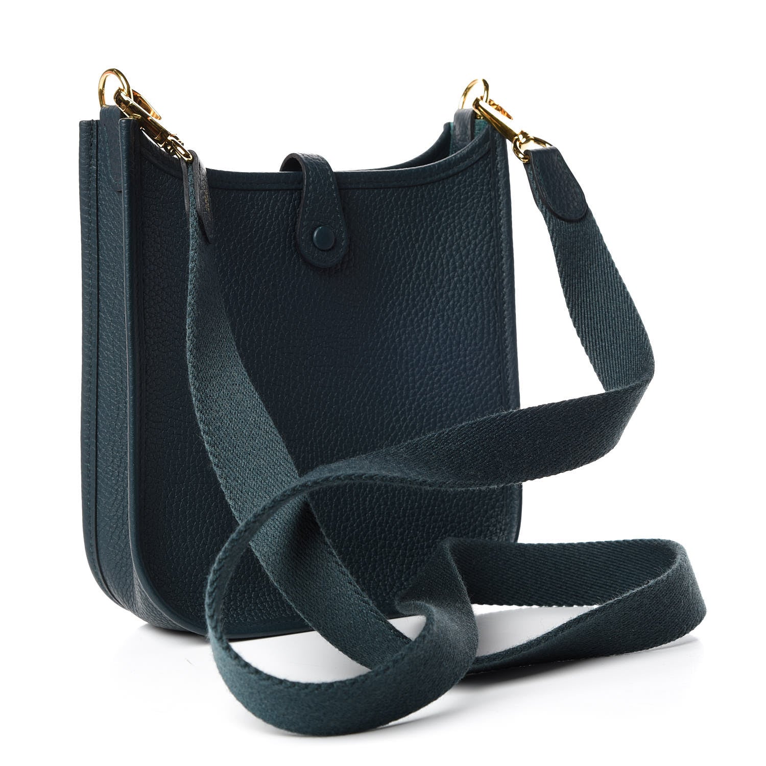 Hermes Taurillon Clemence Evelyne TPM Vert Cypress 3 of 10