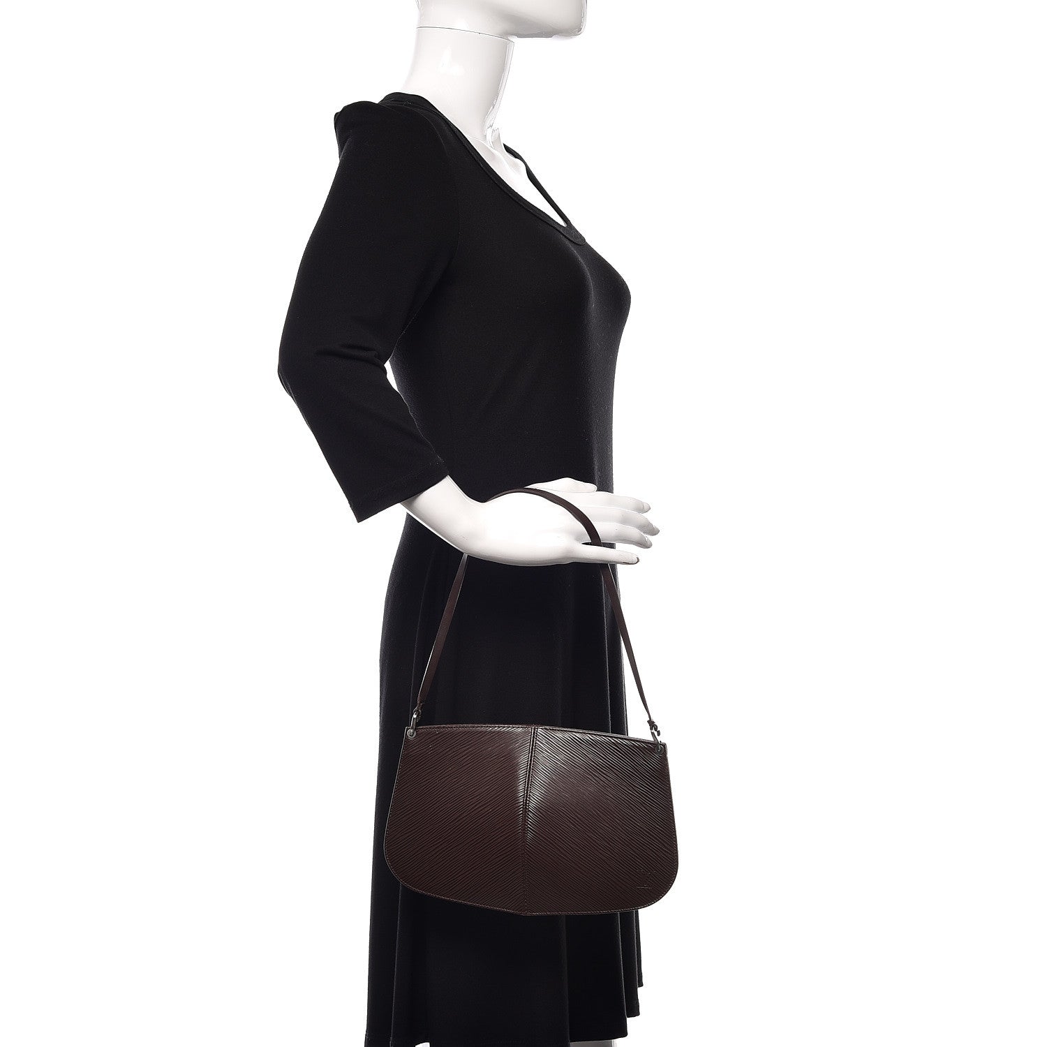 Louis Vuitton Epi Demi Lune Pochette Moka 2 of 9