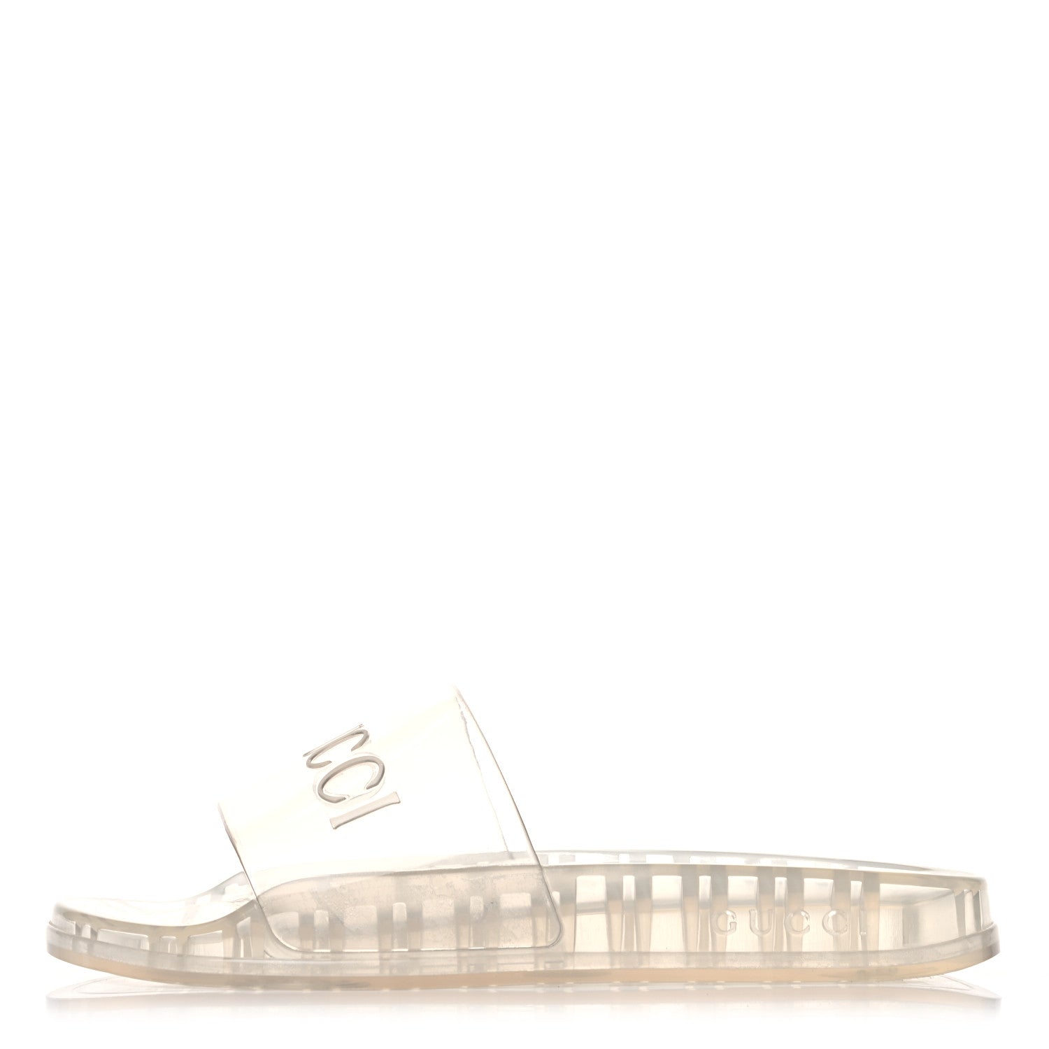 Gucci Rubber Mens Pursuit Slide Sandals 8 Transparent 1 of 7
