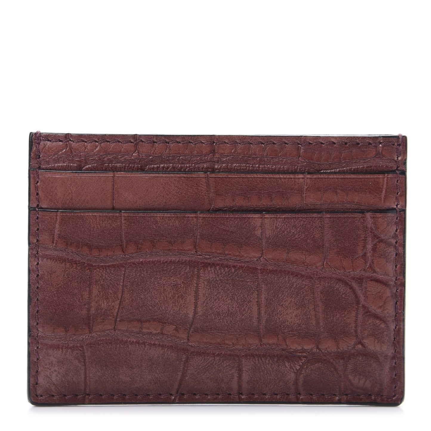 Crocodile Card Holder Chardonnay