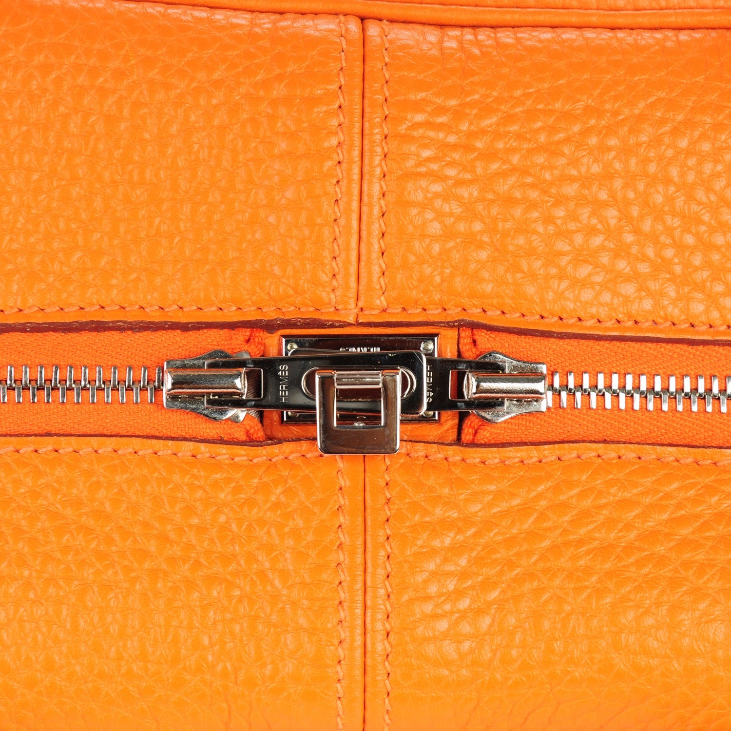 Hermes Taurillon Clemence Victoria II 35 Orange 6 of 9