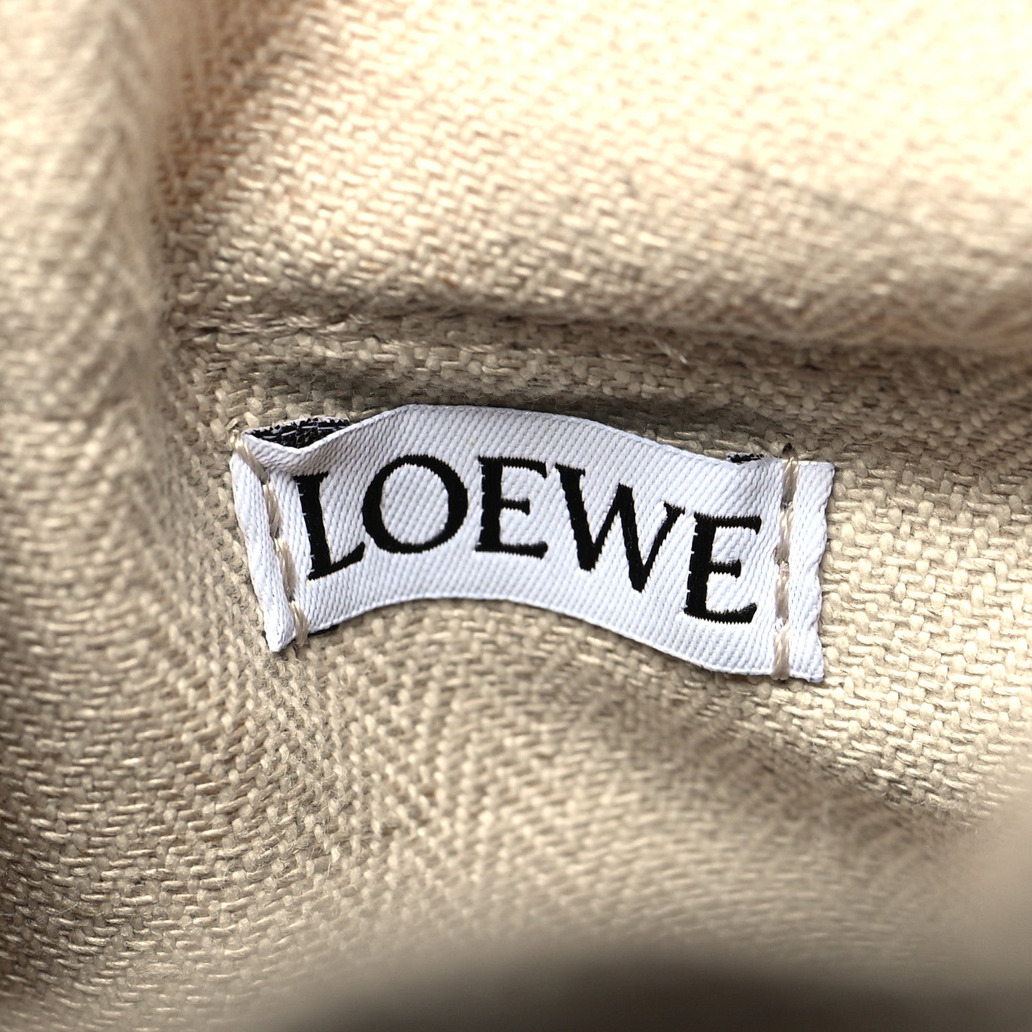 Loewe Raffia Calfskin Bunny Basket Bucket Bag Natural 6 of 10