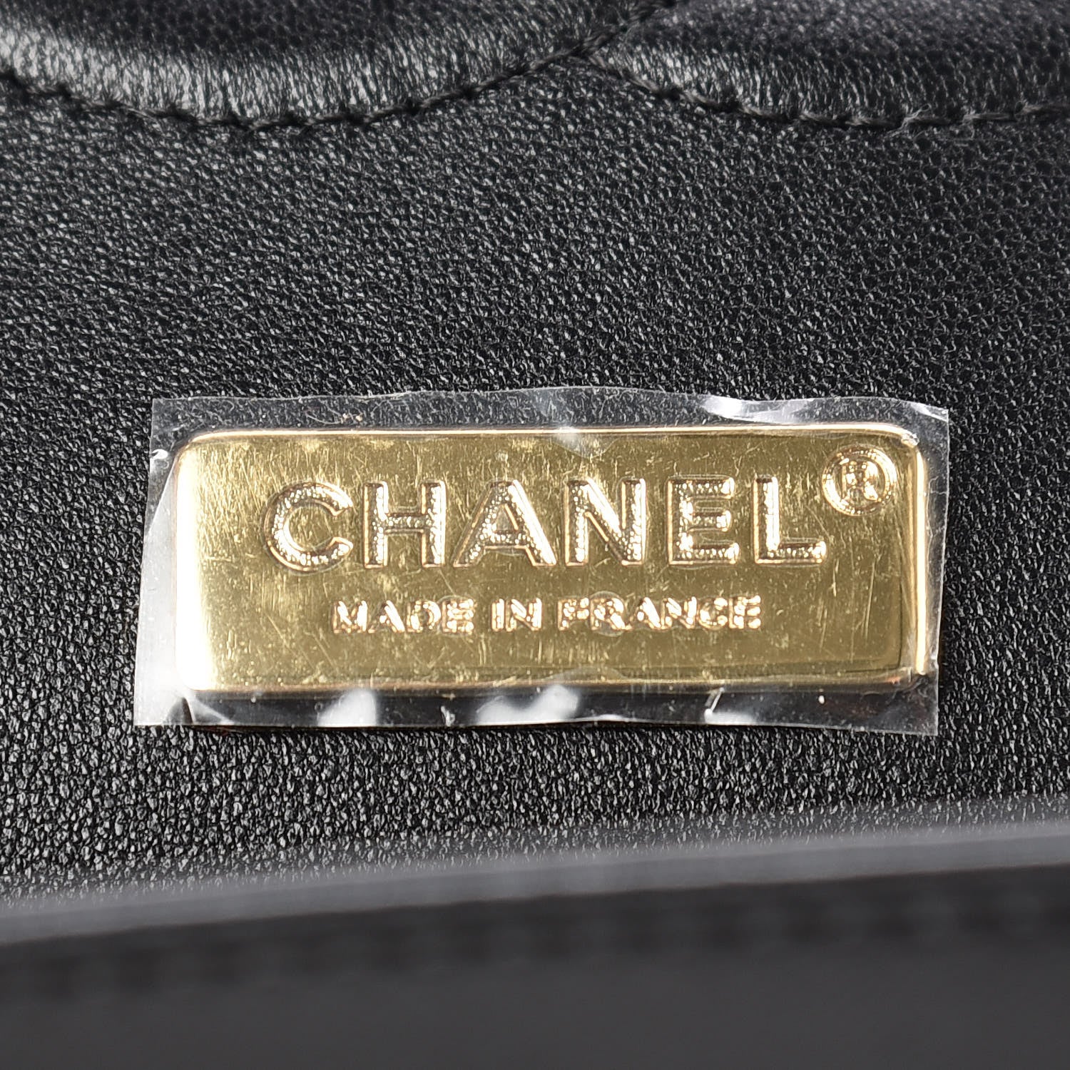 Chanel Lambskin Resin Medium Double Flap Black Turquoise 8 of 10