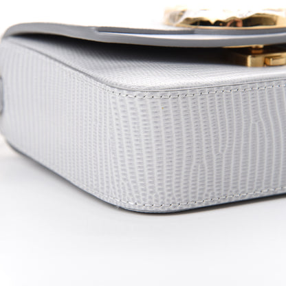 Chloe Calfskin Lizard Embossed Mini C Double Carry Light Cloud 8 of 10