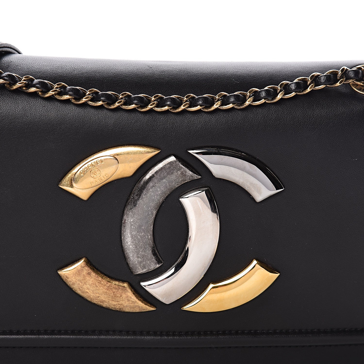 Chanel Lambskin CC Antico Flap Black 8 of 11