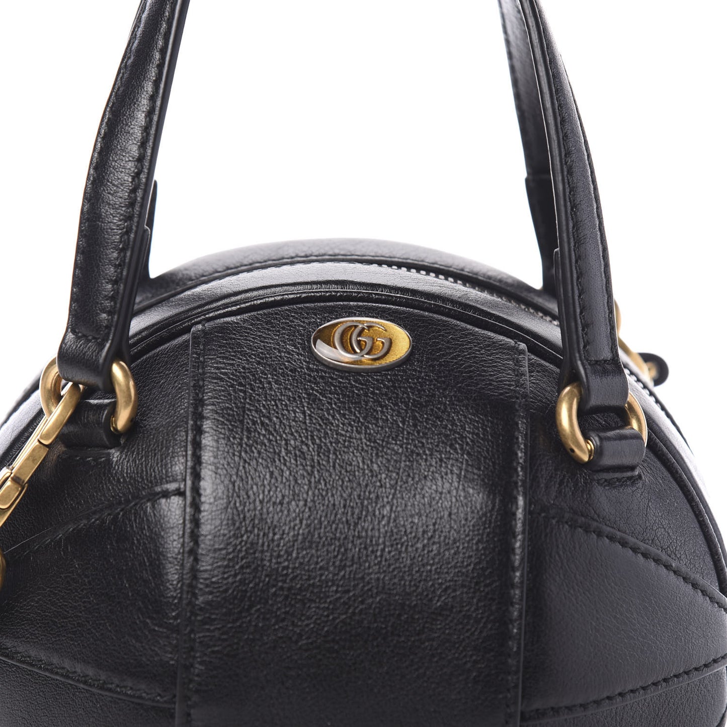 Piuma Lux Energy Mini Tifosa Basketball Shaped Shoulder Bag Black