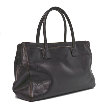 Chanel Calfskin Cerf Executive Shopper Tote Brown 3 of 10