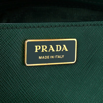 Prada Saffiano Medium Galleria Double Zip Tote Biliardo 7 of 11