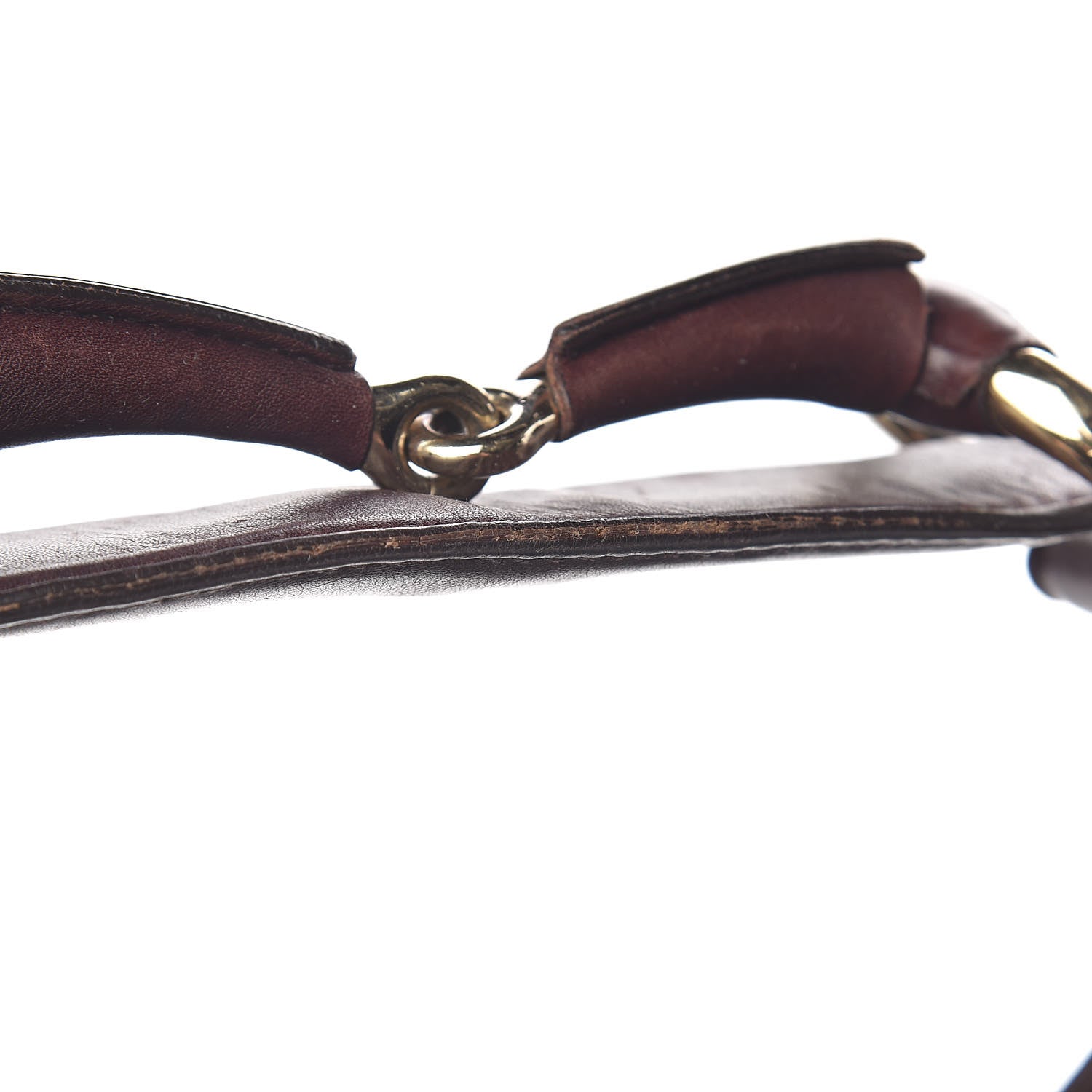 Gucci Calfskin Medium Horsebit Chain Hobo Brown 12 of 19