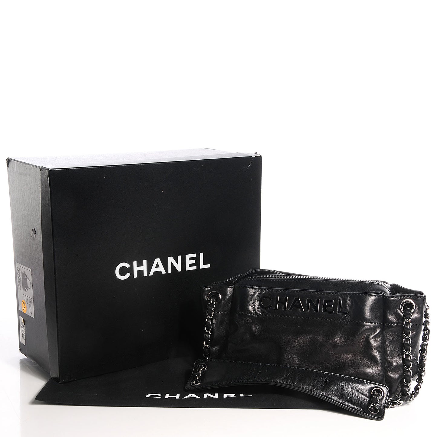 Lambskin Rock and Chic Shoulder Bag Black