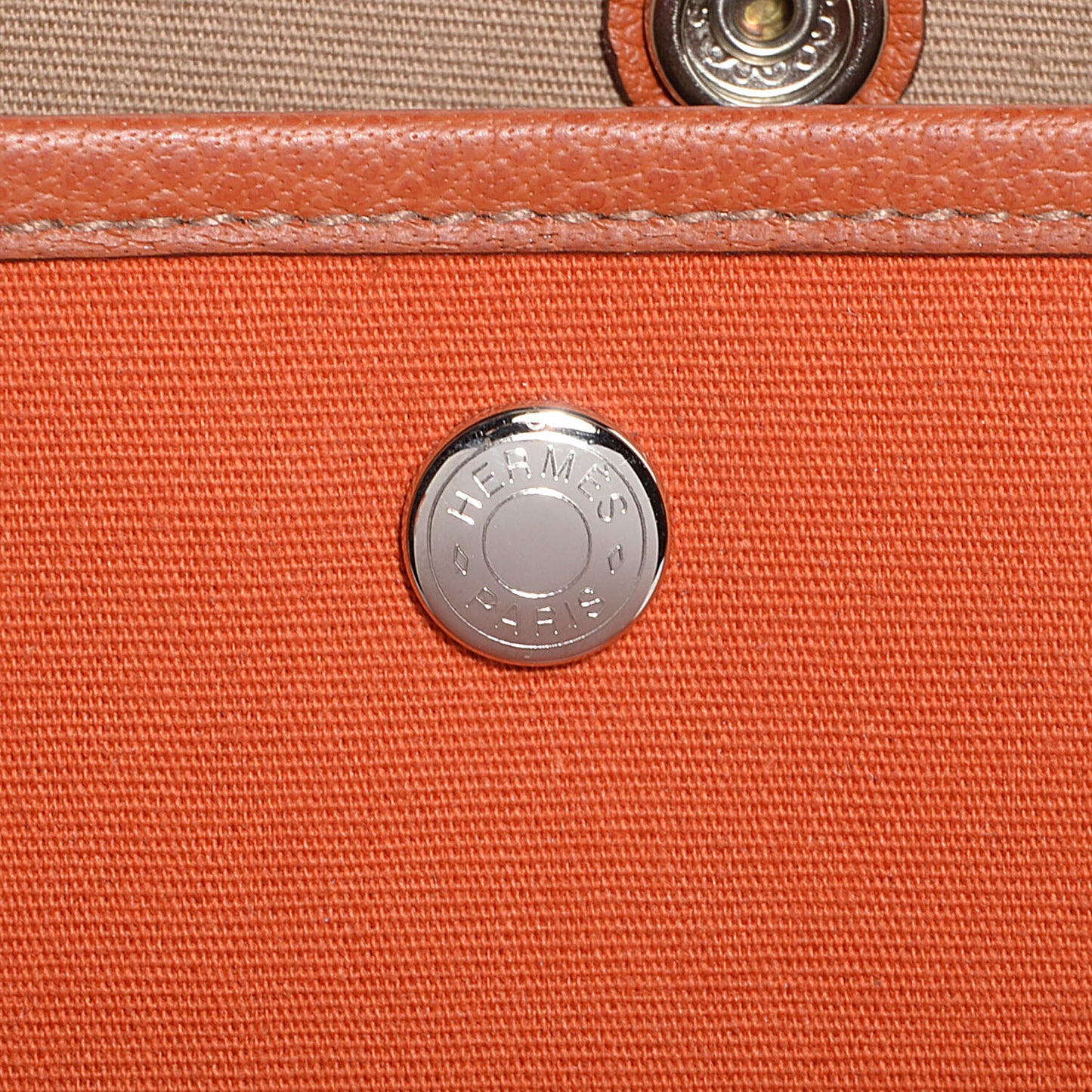 Toile Buffle Skipper Garden Party Tote 36 MM Orange