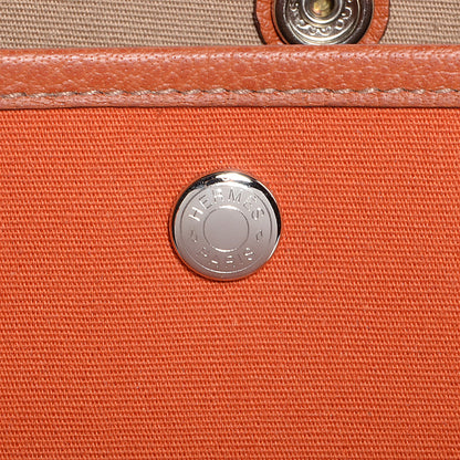 Hermes Toile Buffle Skipper Garden Party Tote 36 MM Orange 11 of 12