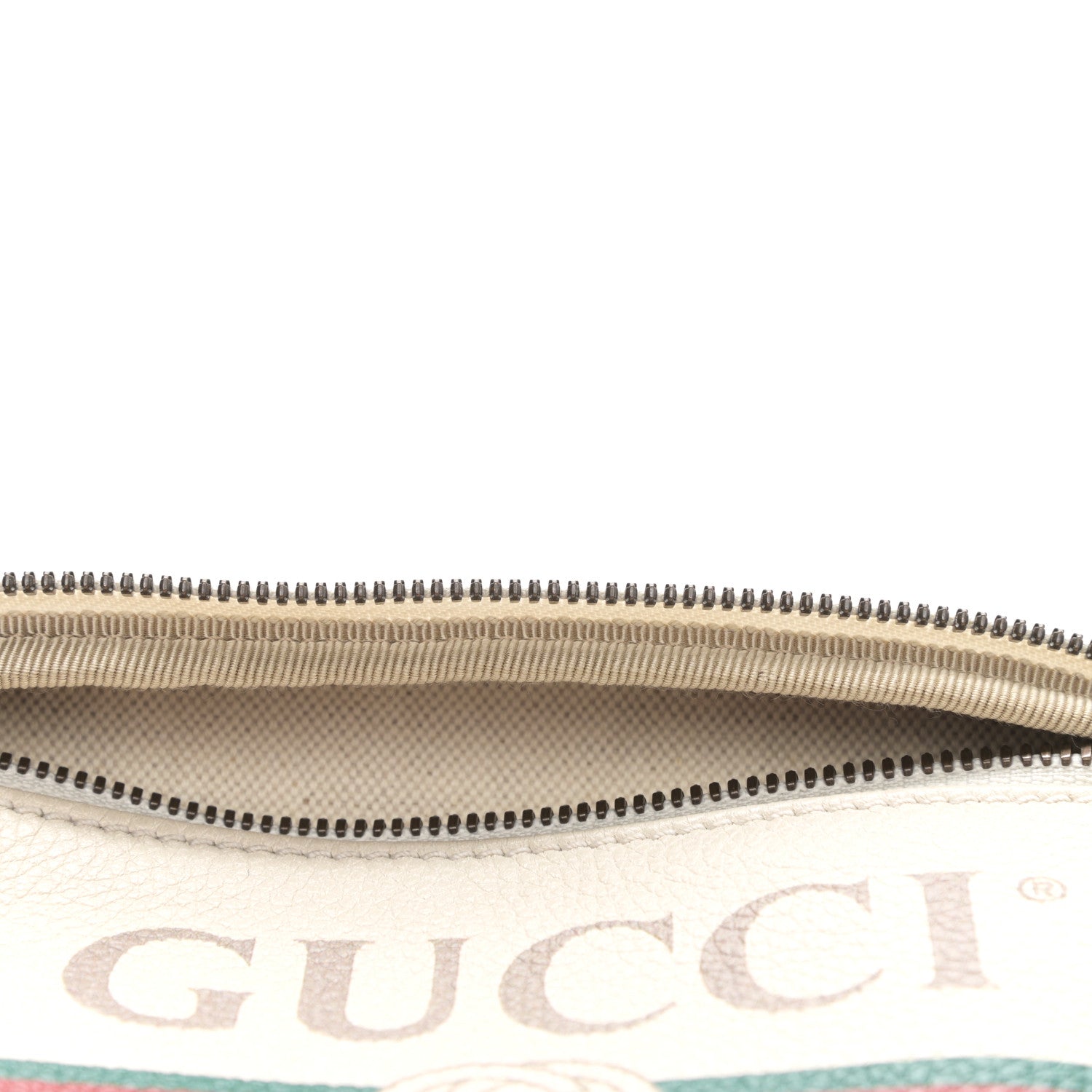 Gucci Grained Calfskin Small Logo Belt Bag White 11 of 11