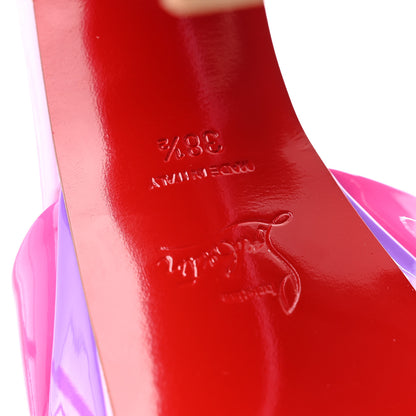 Christian Louboutin Patent Amali Alta 130 Platform Sandals 38.5 Version Multicolor 7 of 8