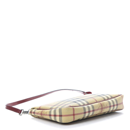 Burberry Haymarket Check Pochette Military Red 4 of 14