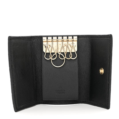 Gucci Guccissima 6 Key Holder Case Black 5 of 6
