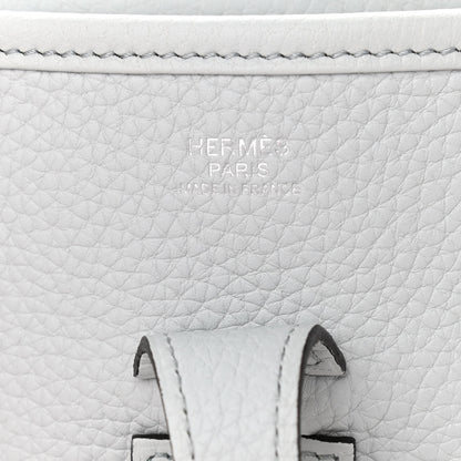 Hermes Taurillon Clemence Evelyne III PM Bleu Pale 5 of 9