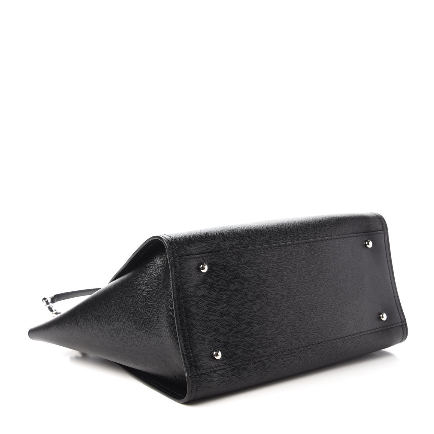 Caviar Small Studded Deauville Tote Black