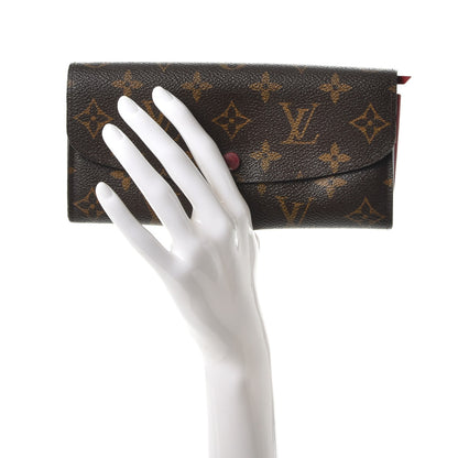 Louis Vuitton Monogram Emilie Wallet Red 2 of 12