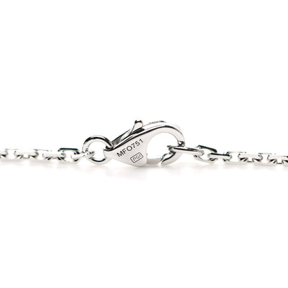 Cartier 18K White Gold Diamond Interlocking LOVE Necklace 4 of 6