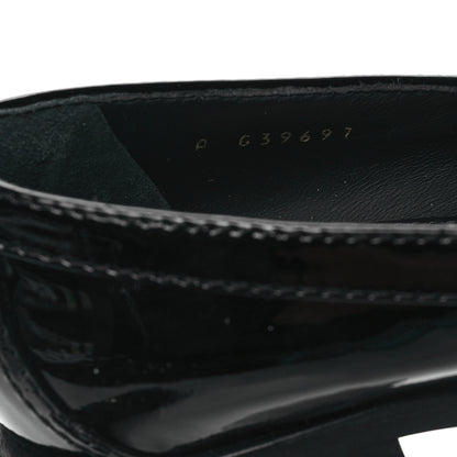Chanel Patent CC Heart Loafers 36 Black 8 of 9