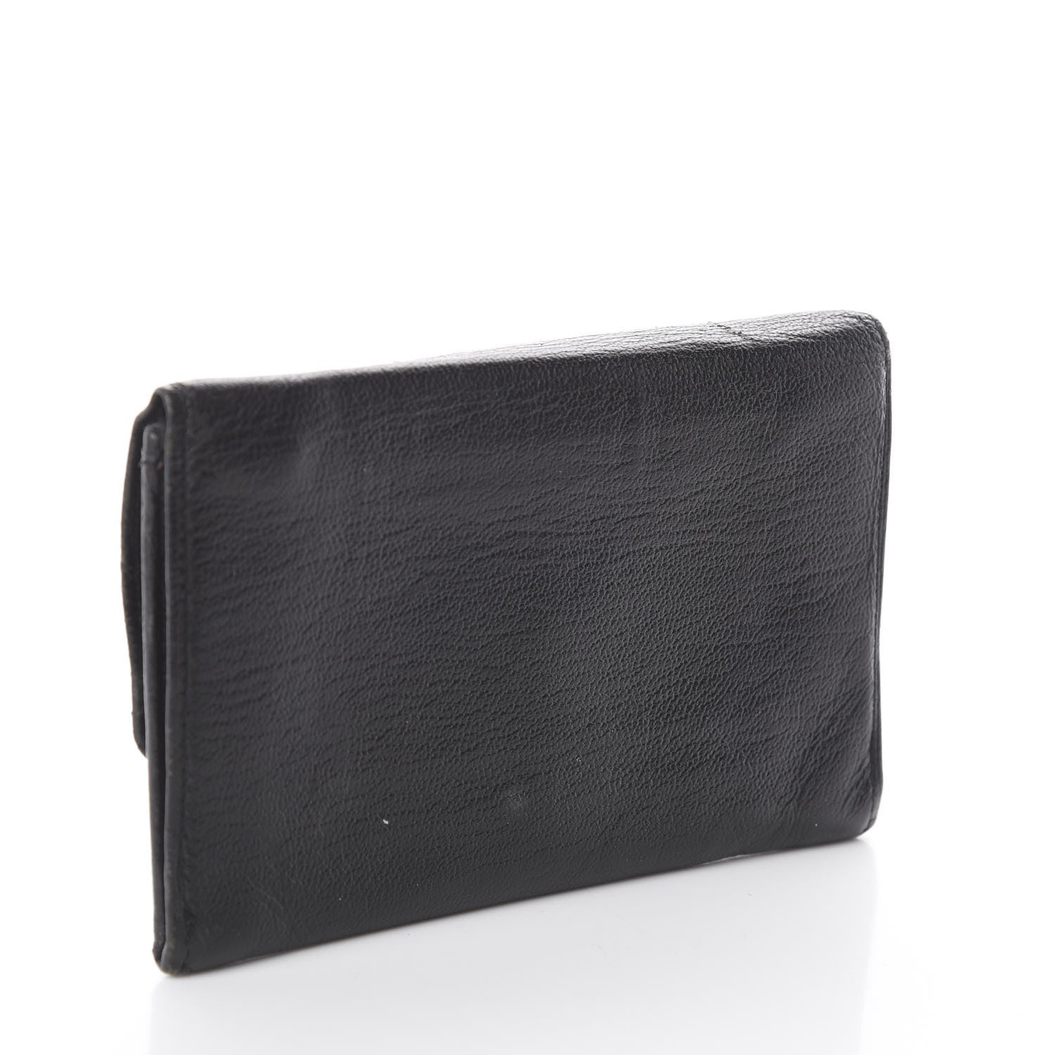 Chanel Goatskin CC Compact Flap Wallet Black 2 of 7
