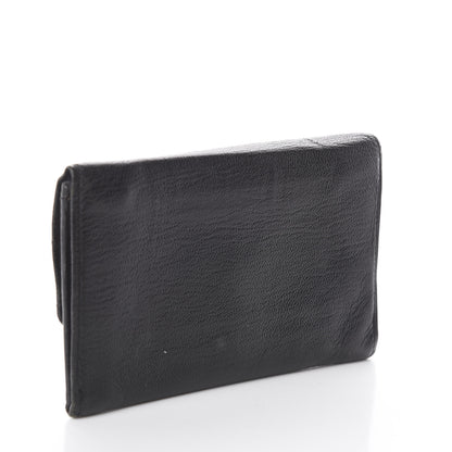 Chanel Goatskin CC Compact Flap Wallet Black 2 of 7