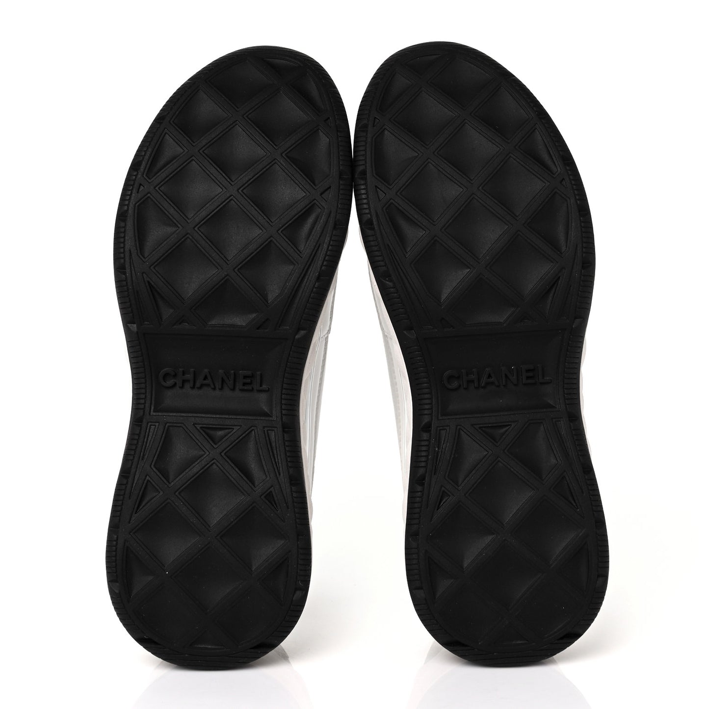 Velvet Calfskin Mixed Fibers CC Sneakers Ivory 36 Black