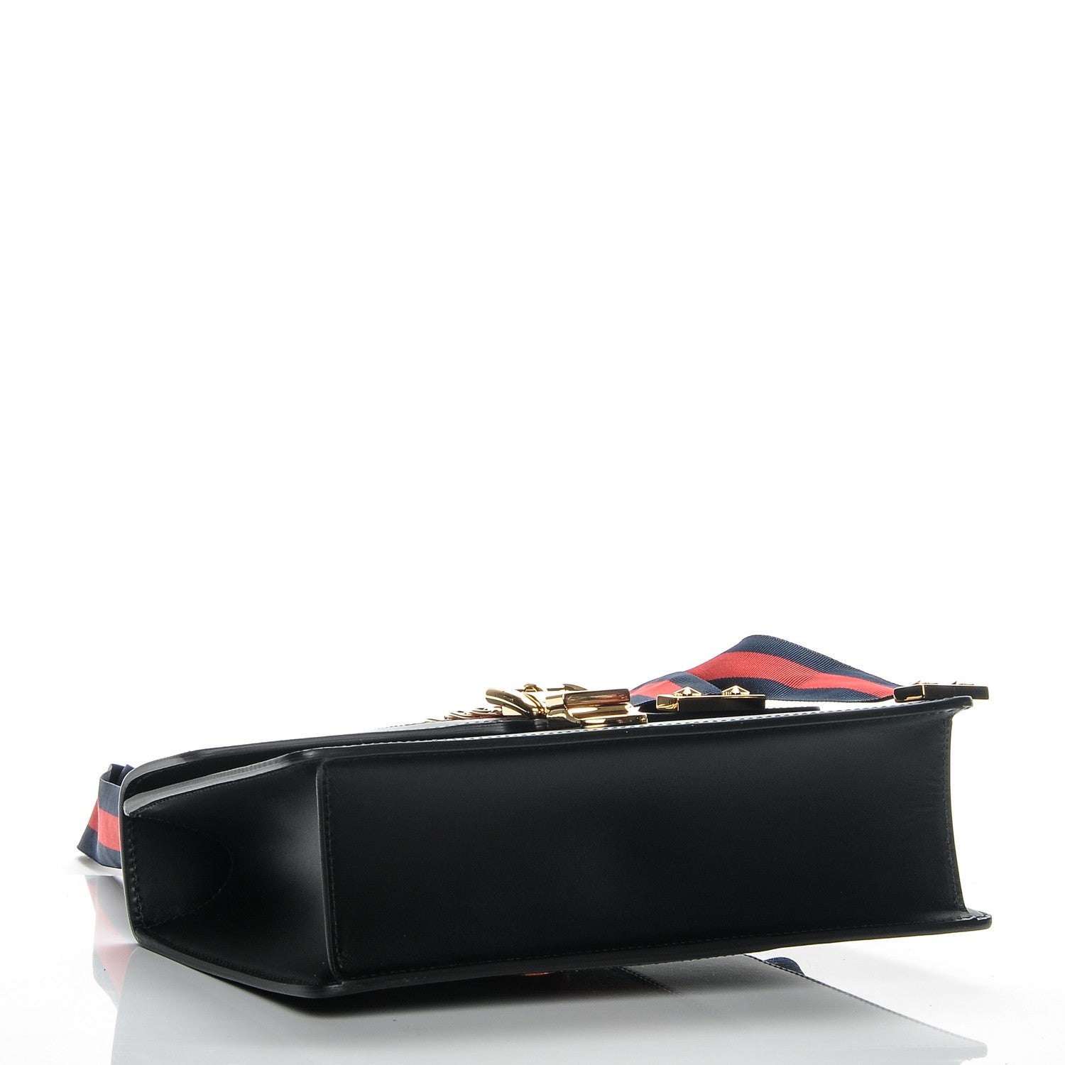 Gucci Calfskin Small Sylvie Shoulder Bag Black 4 of 9