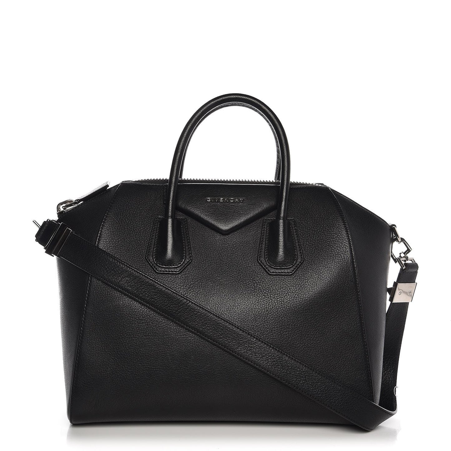 Sugar Goatskin Medium Antigona Black