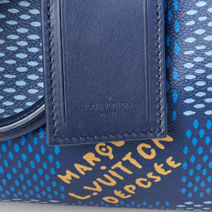 Louis Vuitton Damier Heritage Speedy Bandouliere 25 Blue 10 of 13