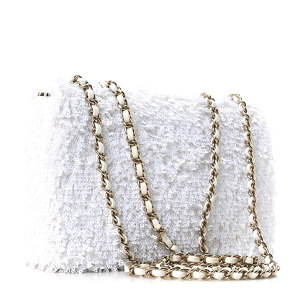 Chanel Sequin Mini Rectangular Flap White 3 of 10