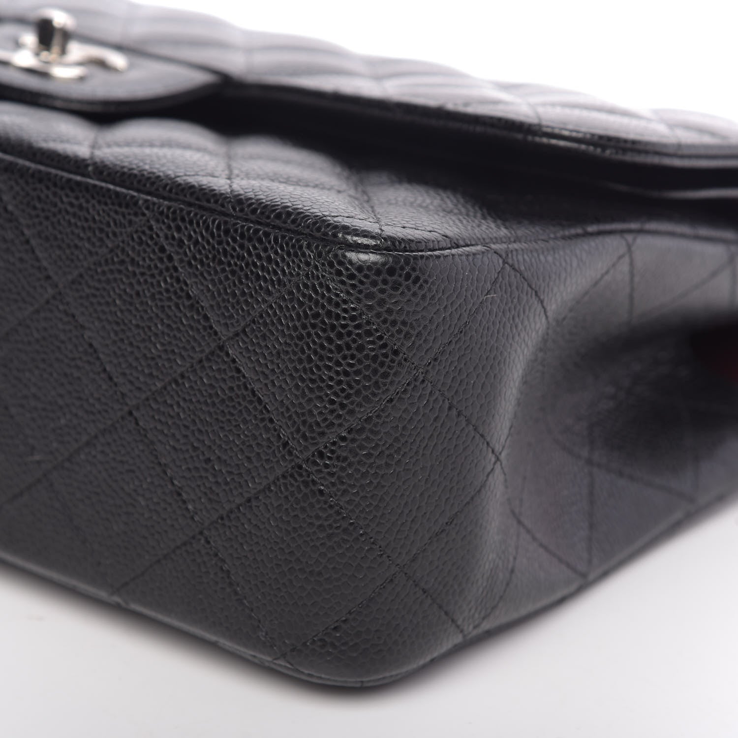 Chanel Caviar Quilted Jumbo Double Flap Black 10 of 12