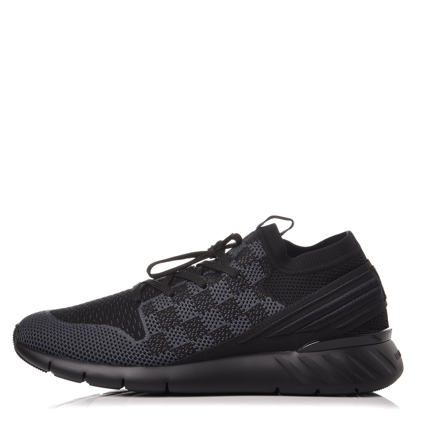 Knit Damier Fastlane Sneakers 10 Graphite