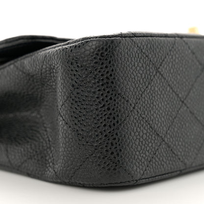 Chanel Caviar Quilted Medium Double Flap Black 9 of 11