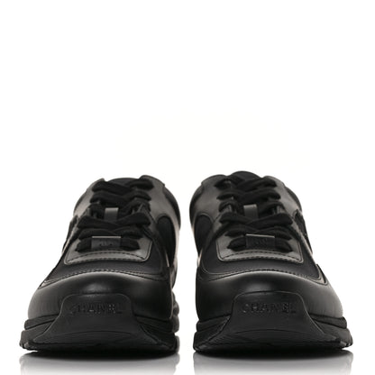 Chanel Calfskin Lambskin CC Uniform Sneakers 40 Black 2 of 7