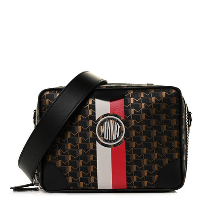 Moynat Toile 1920 Oh! Camera Bag Carbon Bronze Red 1 of 7