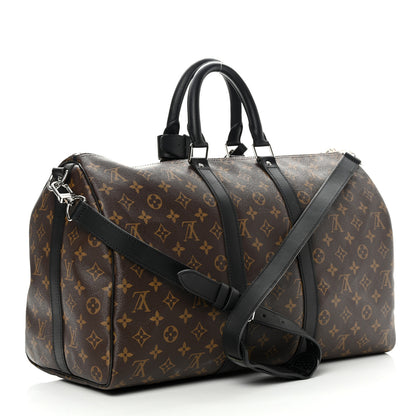 Louis Vuitton Monogram Macassar Keepall Bandouliere 45 3 of 13