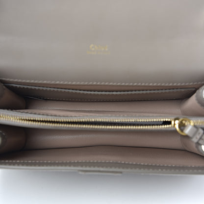 Chloe Shiny Goatskin Calfskin Aby Chain Shoulder Bag Motty Grey 5 of 10