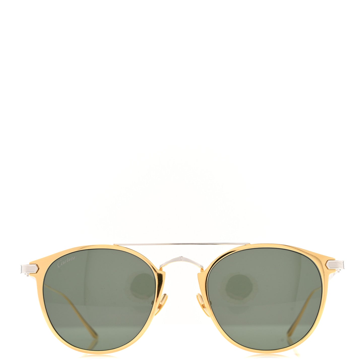 Metal Signature De Cartier Sunglasses CT0015S  Gold Siver