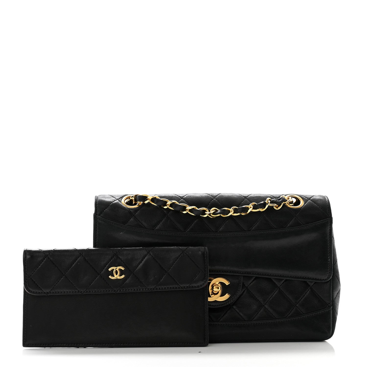 Chanel Lambskin Quilted Small Single Flap Black 3 of 15