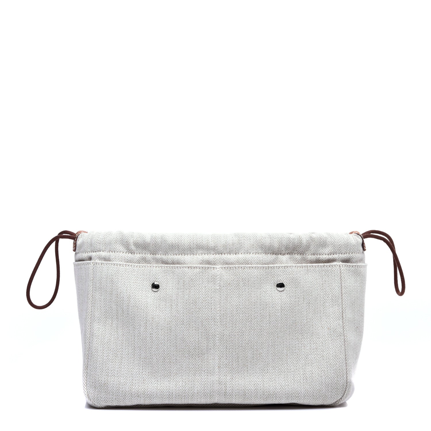 Hermes Canvas Barenia Fourbi 25 MM Pouch Naturel Fauve 1 of 7