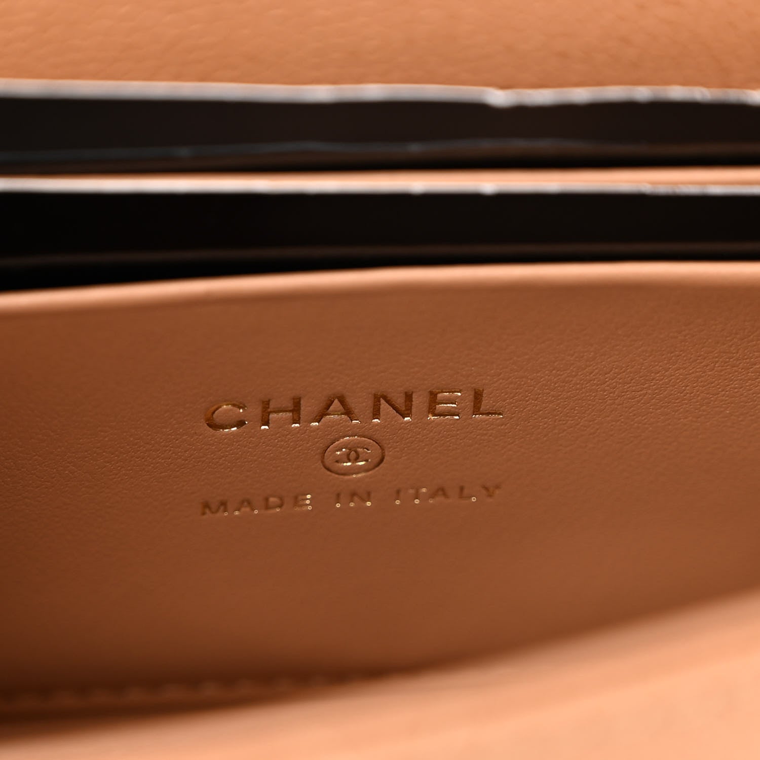 Chanel Caviar Quilted Chain Match Top Handle Phone Holder With Chain Beige 6 of 10