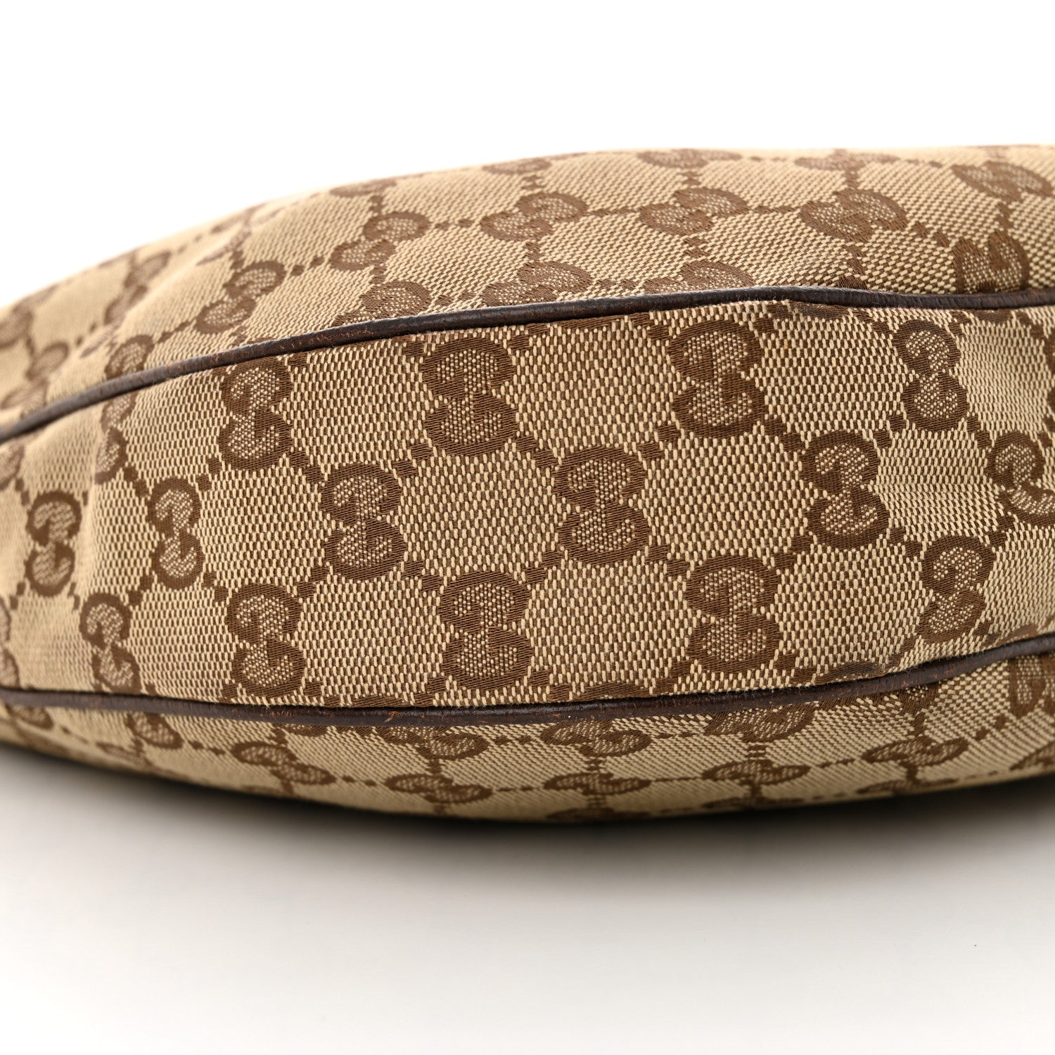 Gucci Monogram Medium Half Moon Hobo Dark Brown 9 of 10