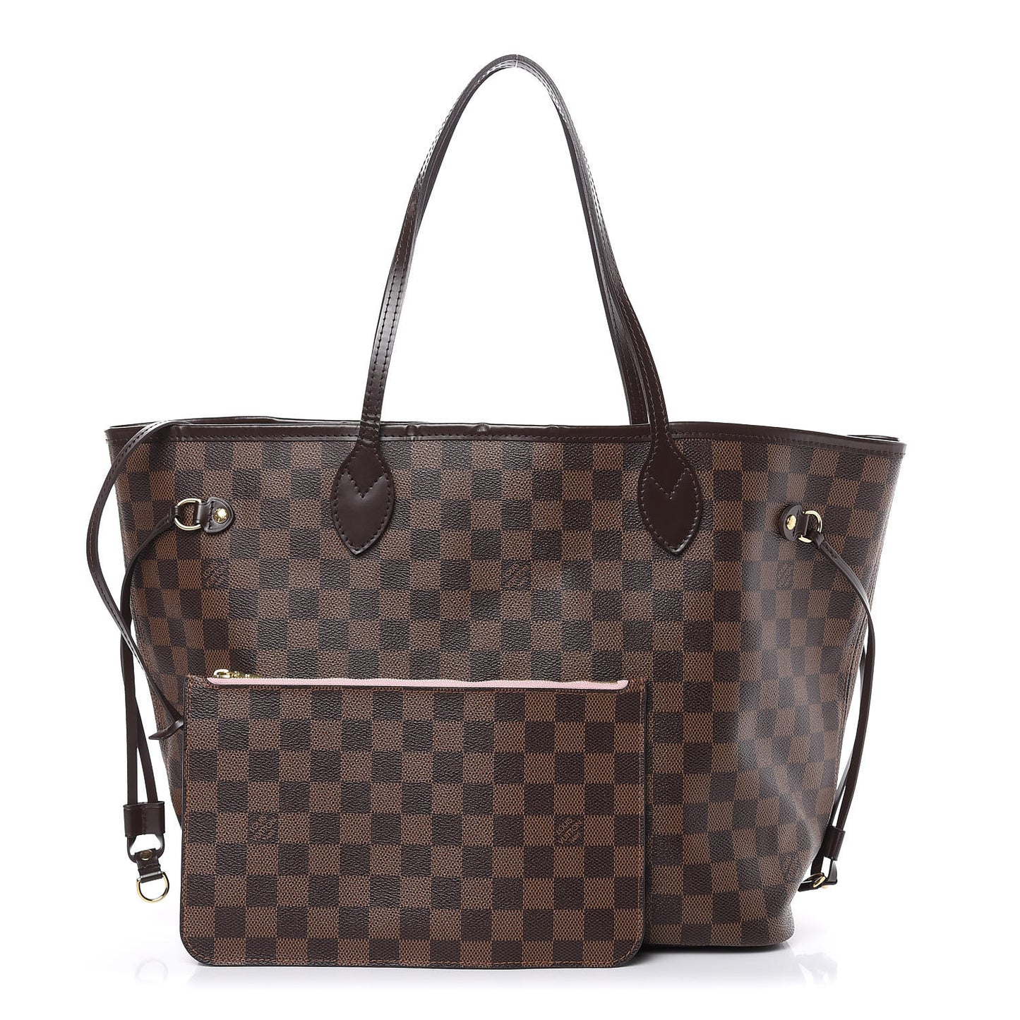 Damier Ebene Neo Neverfull MM Rose Ballerine