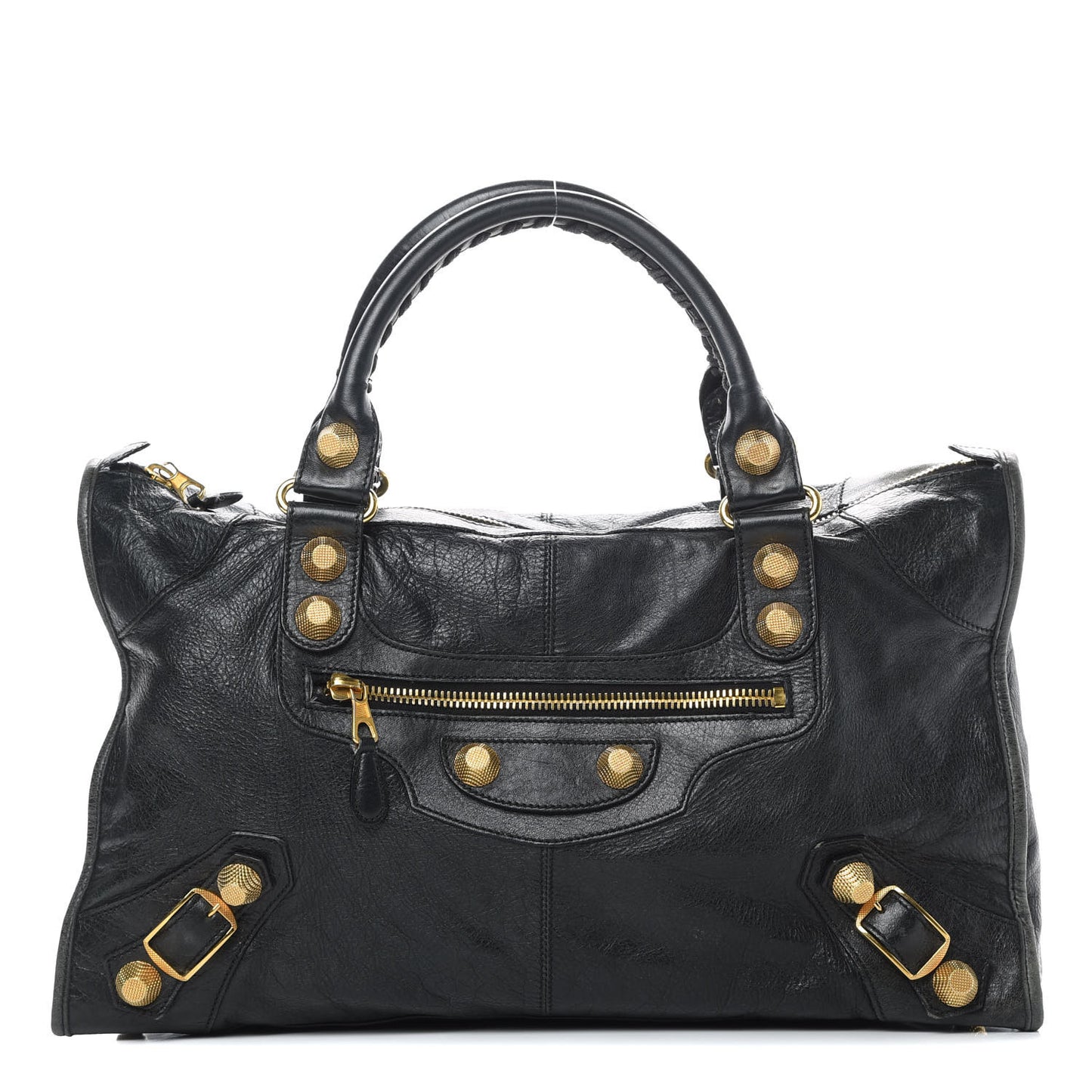 Agneau Giant 21 Gold Hardware Work Black