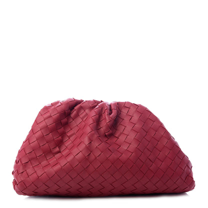 Bottega Veneta Nappa Maxi Intrecciato The Pouch Oversized Clutch Amaranto 1 of 9
