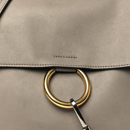 Chloe Calfskin Medium Faye Day Shoulder Bag Motty Grey 8 of 12