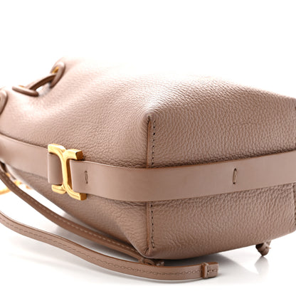 Chloe Grained Calfskin Micro Marcie Bucket Bag Woodrose 8 of 9